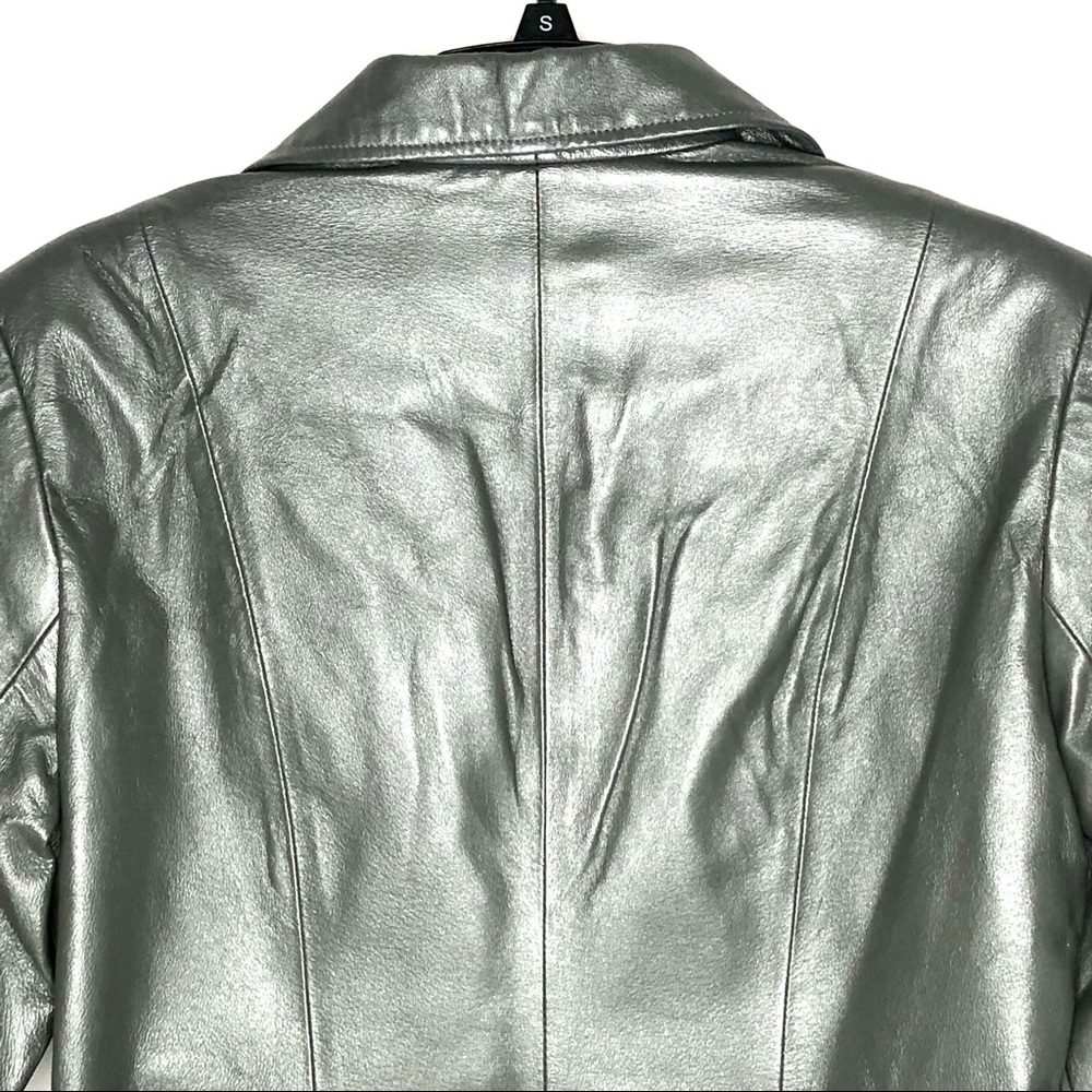 Women’s Suit Bagatelle Grey Leather Sz 10 - Picture 6 of 16